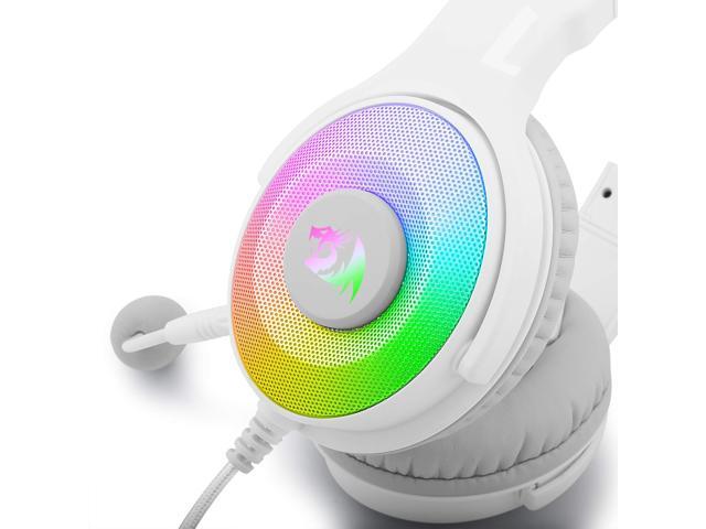 Redragon H350 Pandora RGB Wired Gaming Headset, Dynamic RGB Backlight - Stereo Surround-Sound - 50MM Drivers - Detachable Microphone, Over-Ear...