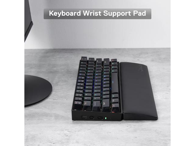 Redragon P035 Meteor S Computer Keyboard Wrist Rest Pad, Ergonomic Soft Memory Foam Wrist Support w/Anti-Slip Rubber Base, 60% 61 Keys Compact Size...