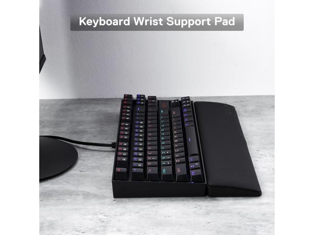 Redragon P036 Meteor M Computer Keyboard Wrist Rest Pad, Ergonomic Soft Memory Foam Wrist Support w/Anti-Slip Rubber Base, 80% 87 Keys TKL Size...