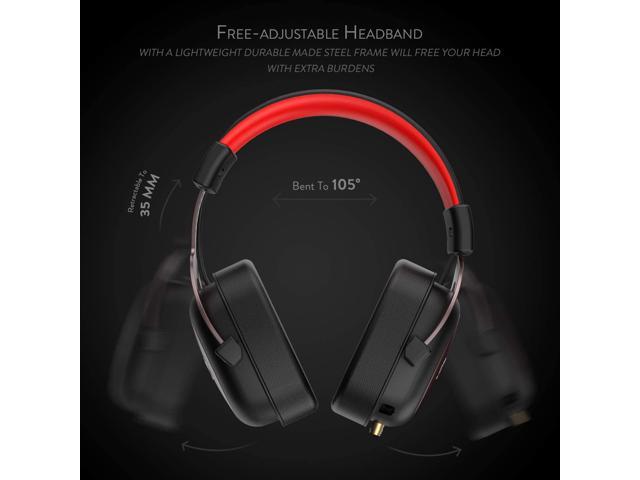 Redragon H510 Zeus Wired Gaming Headset - 7.1 Surround Sound - Memory Foam Ear Pads - 53MM Drivers - Detachable Microphone - Multi-Platforms...
