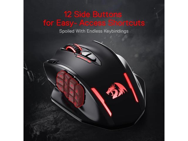 Redragon M913 Impact Elite Wireless Gaming Mouse, 16000 DPI Wired/Wireless RGB Gamer Mouse with 16 Programmable Buttons, 45 Hr Battery and Pro...