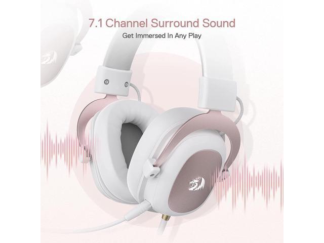 Redragon H510 Zeus Wired Gaming Headset - 7.1 Surround Sound - Memory Foam Ear Pads - 53MM Drivers - Detachable Microphone - Multi Platforms...