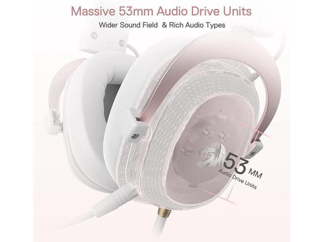 Redragon H510 Zeus Wired Gaming Headset - 7.1 Surround Sound - Memory Foam Ear Pads - 53MM Drivers - Detachable Microphone - Multi Platforms...