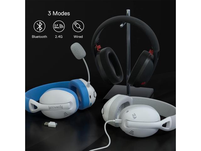 Redragon H848 Bluetooth Wireless Gaming Headset - Lightweight - 7.1 Surround Sound - 40MM Drivers - Detachable Microphone - Multi Platforms for PC,...