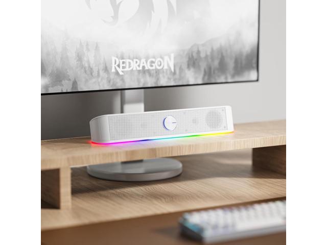 Redragon GS560 RGB Desktop Soundbar 2.0 Channel Computer Speaker with Dynamic RGB Audio - image 3