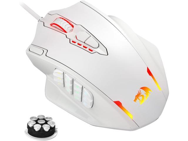 Redragon M908 Impact RGB LED MMO Gaming Mouse with 12 Side Buttons, Optical Wired Ergonomic Gamer Mouse with Max 12,400DPI, High Precision, 18...