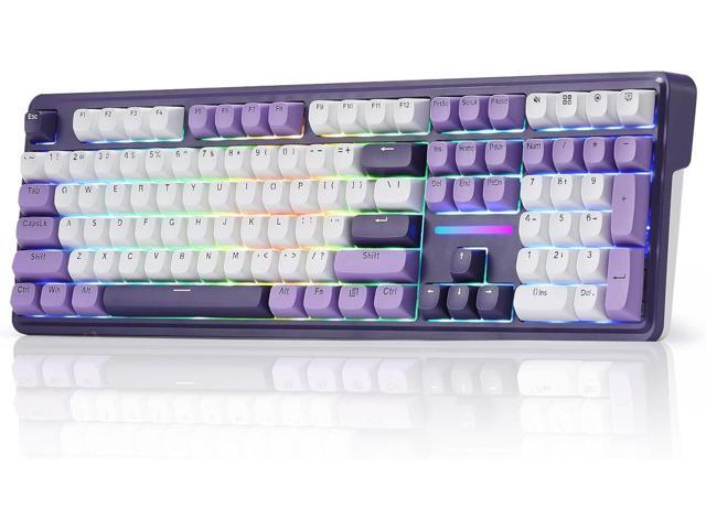 Redragon K745 PRO Wireless Gasket RGB Gaming Keyboard, 108 Keys Mechanical Keyboard w/Extra 4 Hotkeys, Hot-Swap Socket, 5-Layer Noise Dampening,...