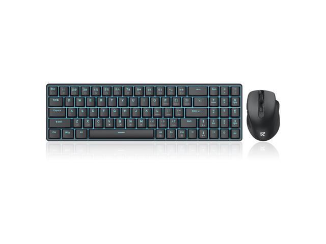 Redragon BS8773 Wireless Keyboard and Mouse Combo, 78 Keys 2.4Ghz Wireless Low-Profile Mechanical Brown Switch Keyboard w/Slim Compact Design &...