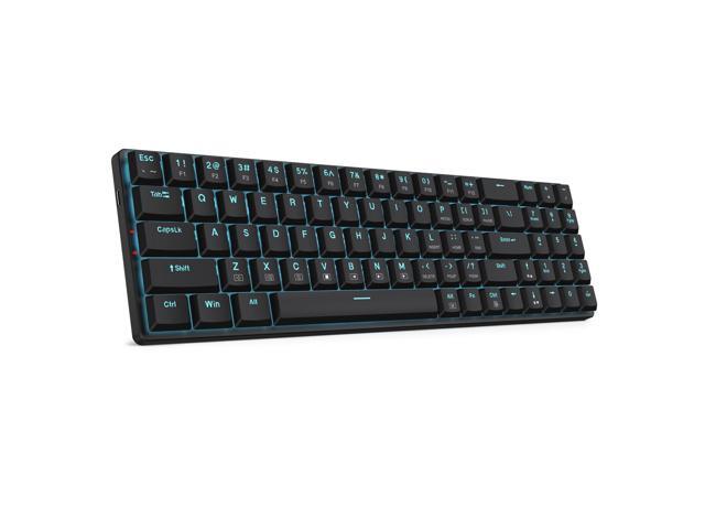 Redragon BS8773 Wireless Keyboard and Mouse Combo, 78 Keys 2.4Ghz Wireless Low-Profile Mechanical Brown Switch Keyboard w/Slim Compact Design &...