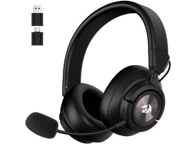 Redragon H889 Wireless Gaming Headset, 4 Connection Modes 2.4G/BT/3.5mm/USB, 53m