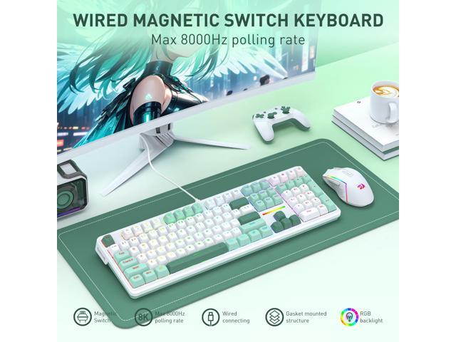 Redragon K745 HE Rapid Trigger Gaming Keyboard, 8K Wired Mechanical Keyboard w/Next-Gen UltraMag 100% POM Silky Magnetic Switch, Dual-Module...