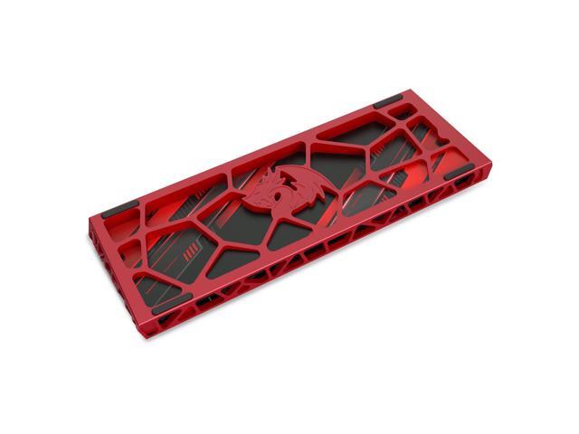 Redragon K753 HE Rapid Trigger Gaming Keyboard, 60% 61 Keys Wired Mechanical Keyboard w/Hype-Red Hollowed-Out Aluminum Base, Next-Gen UltraMag 100%...