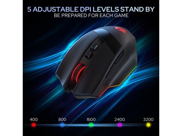 Redragon M923 Wired RGB Gaming Mouse, Optical Ergonomic Mouse with Max 24,000DPI, High Precision Sensor SG8960, 8 Macro Buttons, Software Supported