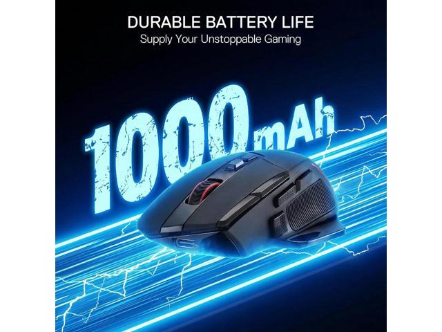 Redragon M925 PRO Wireless Gaming Mouse, 26,000 Max DPI Optical RGB Gaming Mice with 10 Programmable Buttons, Ergonomic Natural Grip Build,...