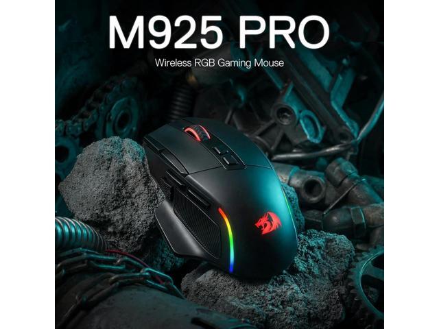 Redragon M925 PRO Wireless Gaming Mouse, 26,000 Max DPI Optical RGB Gaming Mice with 10 Programmable Buttons, Ergonomic Natural Grip Build,...