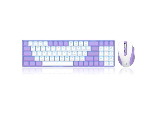 Redragon BS8773 Wireless Keyboard and Mouse Combo, 78 Keys 2.4Ghz Wireless Low-Profile Mechanical Red Switch Keyboard w/Slim Compact Design &...