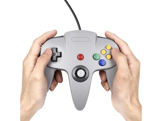 Nintendo Compatible Retrolio Games Classic N64 Wired Controller for Nintendo 64 Console Gray (Third-Party Compatible)