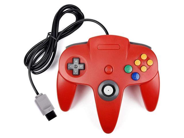 RetroFam 4 Pack N64 Wired Joysticks Video Game Controllers, Multi-color