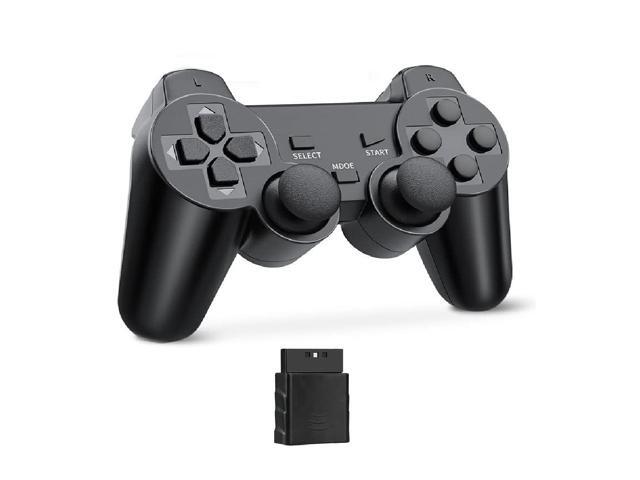 RetroFam Wireless PS2 Controller 2-Pack for PlayStation 2 Console, Black - Consumer Electronics