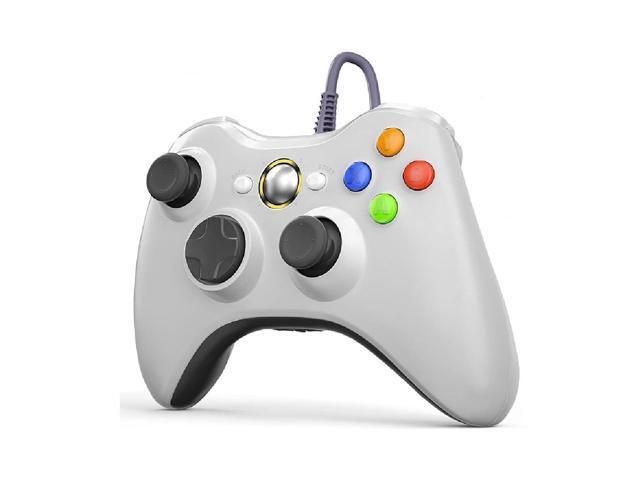 RetroFam Xbox 360 Wired Game Controller 2 Pack Black and White Legacy Xbox Edition