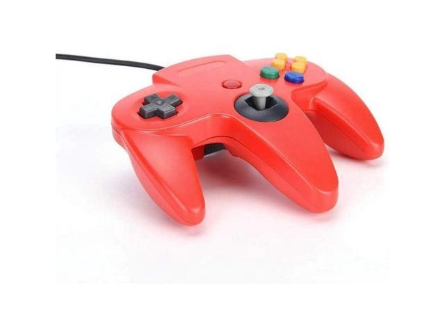 RetroFam 2-Pack Nintendo 64 (N64) Wired Controllers Green & Red