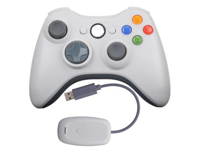 RetroFam Xbox 360 Wireless Controller 2-Pack with USB Receiver White