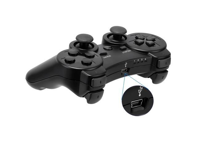 RetroFam Wireless Controller compatible for Playstation PS3 Console, Black