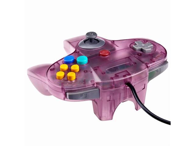 RetroFam Nintendo 64 N64 Controller Joystick for N64 Game Console, Transparent Purple