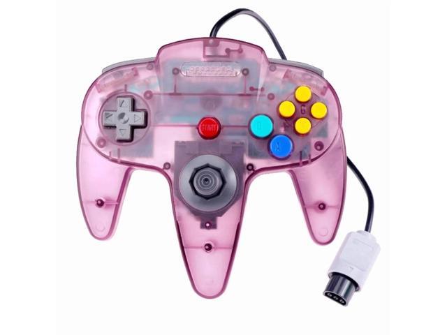 RetroFam Nintendo 64 N64 Controller Joystick for N64 Game Console, Transparent Purple