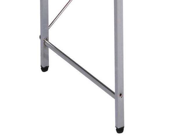 taoruifang Elvis Black & Chrome Finish Writing Desk W/Shelves
