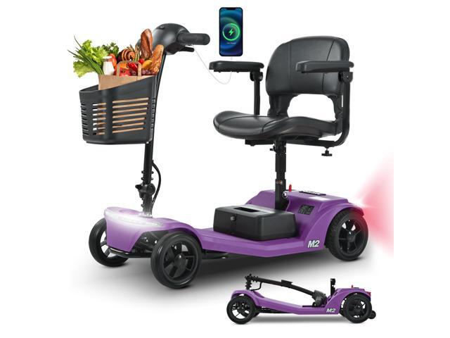 taoruifang Battery Powered 4 Wheel Mobility Scooter for Seniors-Electric Scooter for Adults- Heavy Duty Structure for All Terrain Indoor Outdoor...