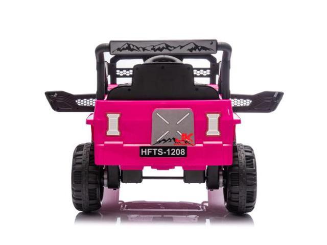 taoruifang 12V Kids Ride On Electric Truck Car W/Parents Control,2WD,Four-wheel suspension,Early education function,Adjustable...