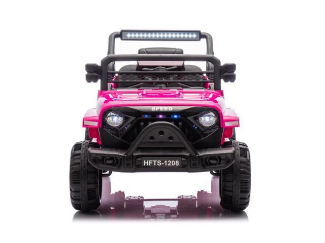 taoruifang 12V Kids Ride On Electric Truck Car W/Parents Control,2WD,Four-wheel suspension,Early education function,Adjustable...