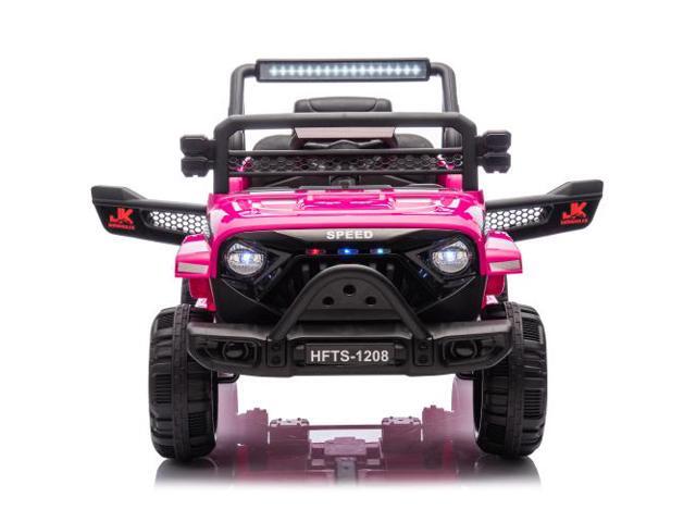 taoruifang 12V Kids Ride On Electric Truck Car W/Parents Control,2WD,Four-wheel suspension,Early education function,Adjustable...