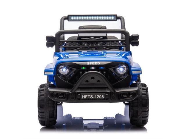 TAORUIFANG 12V Kids Ride On Electric Truck Car Four-wheel suspension BLUE