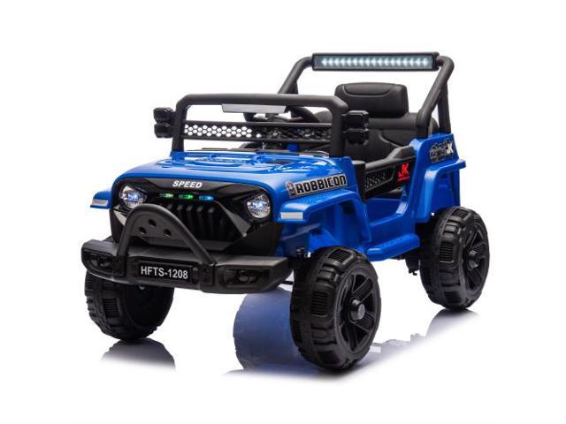 TAORUIFANG 12V Kids Ride On Electric Truck Car Four-wheel suspension BLUE