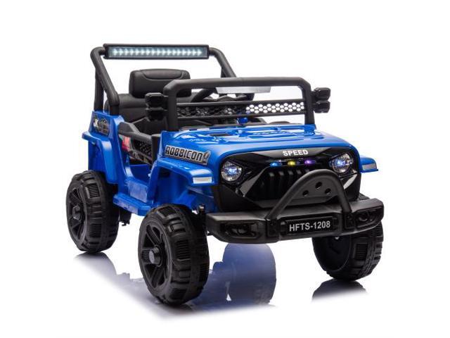 TAORUIFANG 12V Kids Ride On Electric Truck Car Four-wheel suspension BLUE