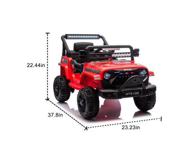 TAORUIFANG 12V Kids Ride On Electric Truck Car Four-wheel suspension RED