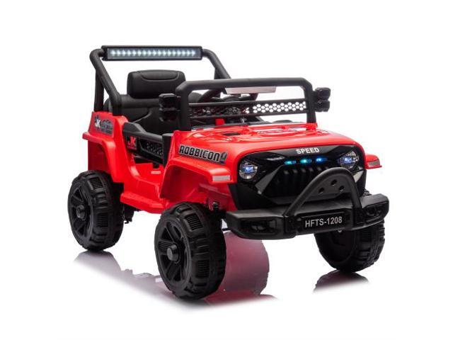 TAORUIFANG 12V Kids Ride On Electric Truck Car Four-wheel suspension RED