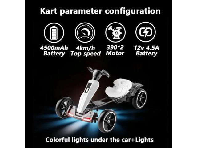 taoruifang 12V electric Kids Pedal Go Kart, Folder Go Kart, Outdoor Ride on Toy with Adjustable Seat, 4 Non-Slip EVA Wheels for Boys and Girls Aged...