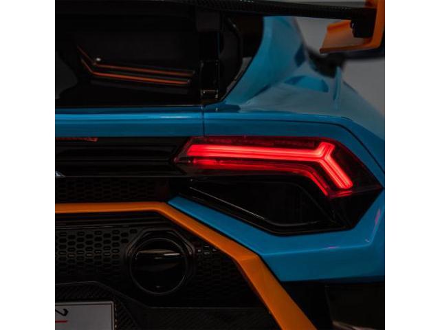 taoruifang Lamborghini Huracan Sto 24V Kids Electric Ride-On Drift Car: Speeds 1.86-5.59 MPH, Ages 3-8, Foam Front Wheels, 360° Spin, LED Lights,...