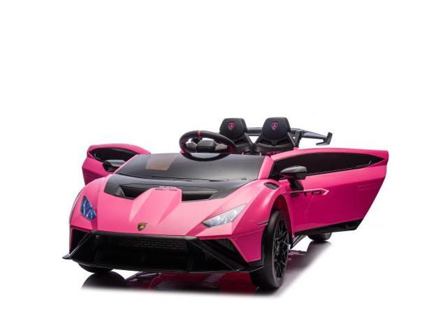 taoruifang Lamborghini Huracan Sto 24V Kids Electric Ride-On Drift Car: Speeds 1.86-5.59 MPH, Ages 3-8, Foam Front Wheels, 360° Spin, LED Lights,...