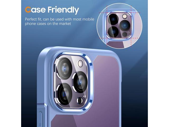 UniqueMe [3 Pack Compatible for iPhone 14 Pro Max/iPhone 14 Pro Camera Lens Protector Tempered Glass,[Case Friendly][Scratch-Resistant][Night...