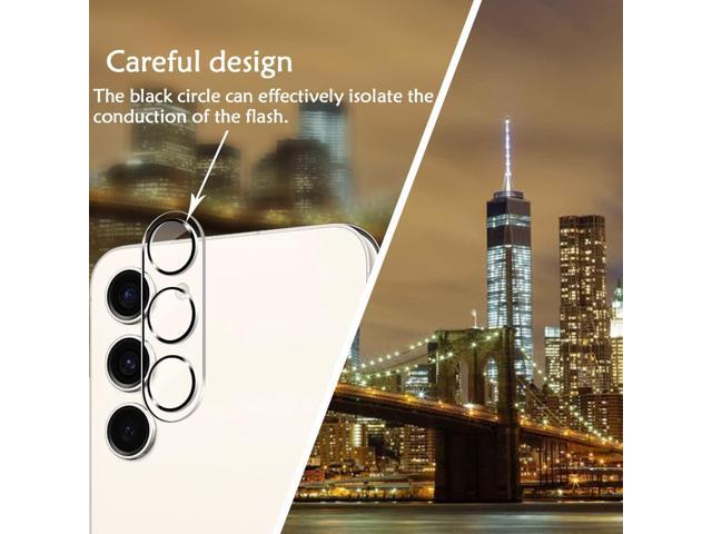 Galaxy S23 Tempered Glass Screen Protector + Camera Lens Protector [ 2 + 2 Pack ][Case Friendly] [Anti-Scratch] [Ultrasonic Fingerprint Unlock]...