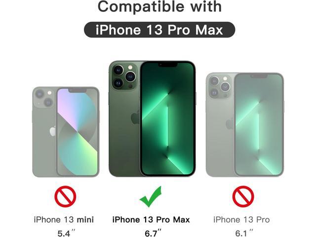 JETech Full Coverage Screen Protector for iPhone 13 Pro Max 6.7-Inch, Black Edge Tempered Glass Film with Easy Installation Tool, Case-Friendly, HD...