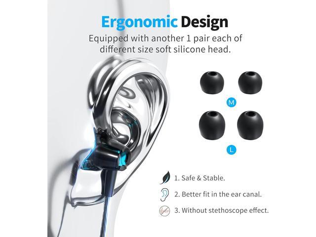 Earbuds Wired with Microphone, 5 Pack Wired Headphones with Powerful Heavy Bass, High Definition, Earphones Wired 3.5mm Jack
