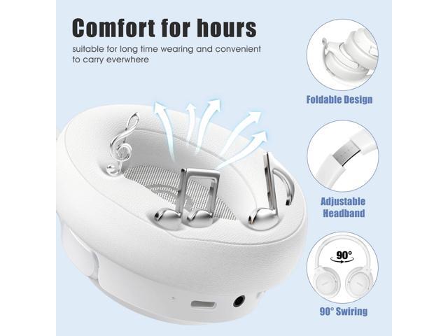 Bluetooth Headphones Over Ear,BERIBES 65H Playtime and 6 EQ Music Modes with Microphone,HiFi Stereo Foldable Lightweight Wireless Headset,Deep Bass...