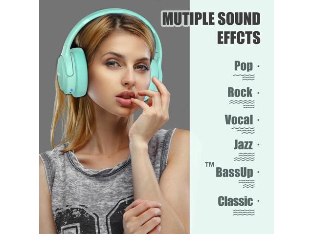 Bluetooth Wireless Headphones Over Ear,BERIBES 65H Playtime and 6 EQ Music Modes with Microphone,HiFi Stereo Foldable Lightweight Headset, Deep...
