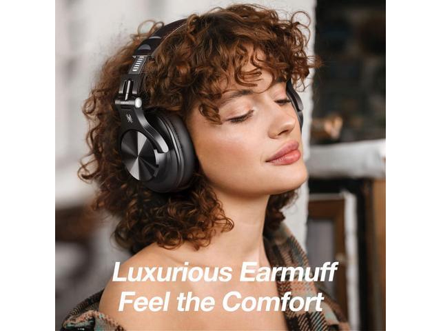 OneOdio A70 Bluetooth Over Ear Headphones, Wireless Headphones w/ 72H Playtime, Hi-Res, 3.5mm/6.35mm Wired Audio Jack for Studio Monitor & Mixing...