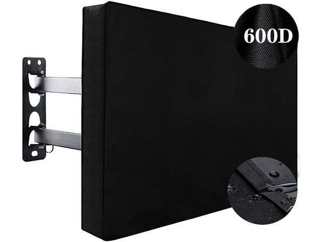 Outdoor TV Cover 55' - 58' - with Bottom Cover - 600D Waterproof TV Covers and Weatherproof Dust-Proof Material,Protect Your LED, LCD, Plasma TV...